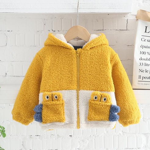 Winter children's hooded cartoon coat
